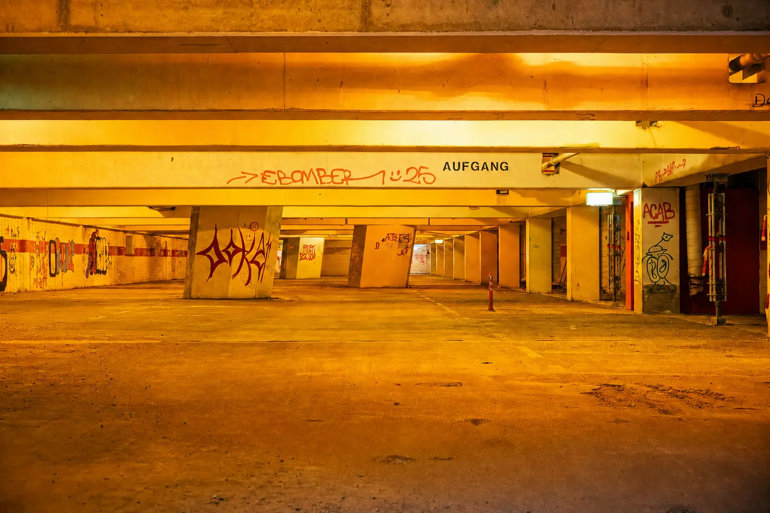 Warum Vandalismus in Tiefgaragen so lange unbemerkt bleibt